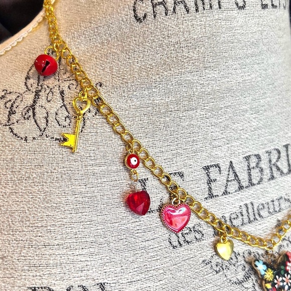 Charm necklace. Unique and one of a kind. Layering. 22” inches Perfect gift - Picture 3 of 15